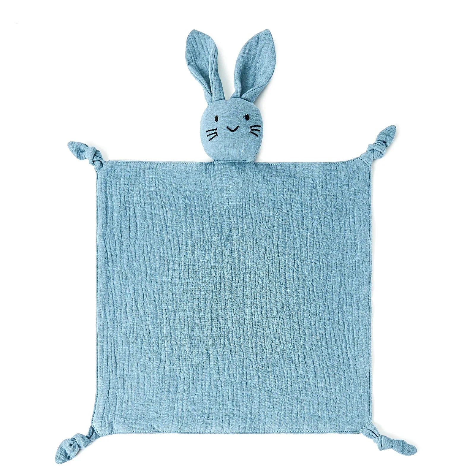 Doudou lapin en gaze de coton